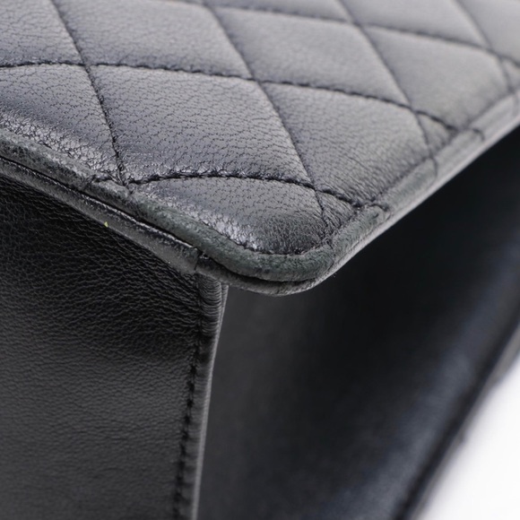 CHANEL Lambskin Quilted Beauty Lock Tote Leather Flap Medium Handbag Purse - Picture 13 of 15